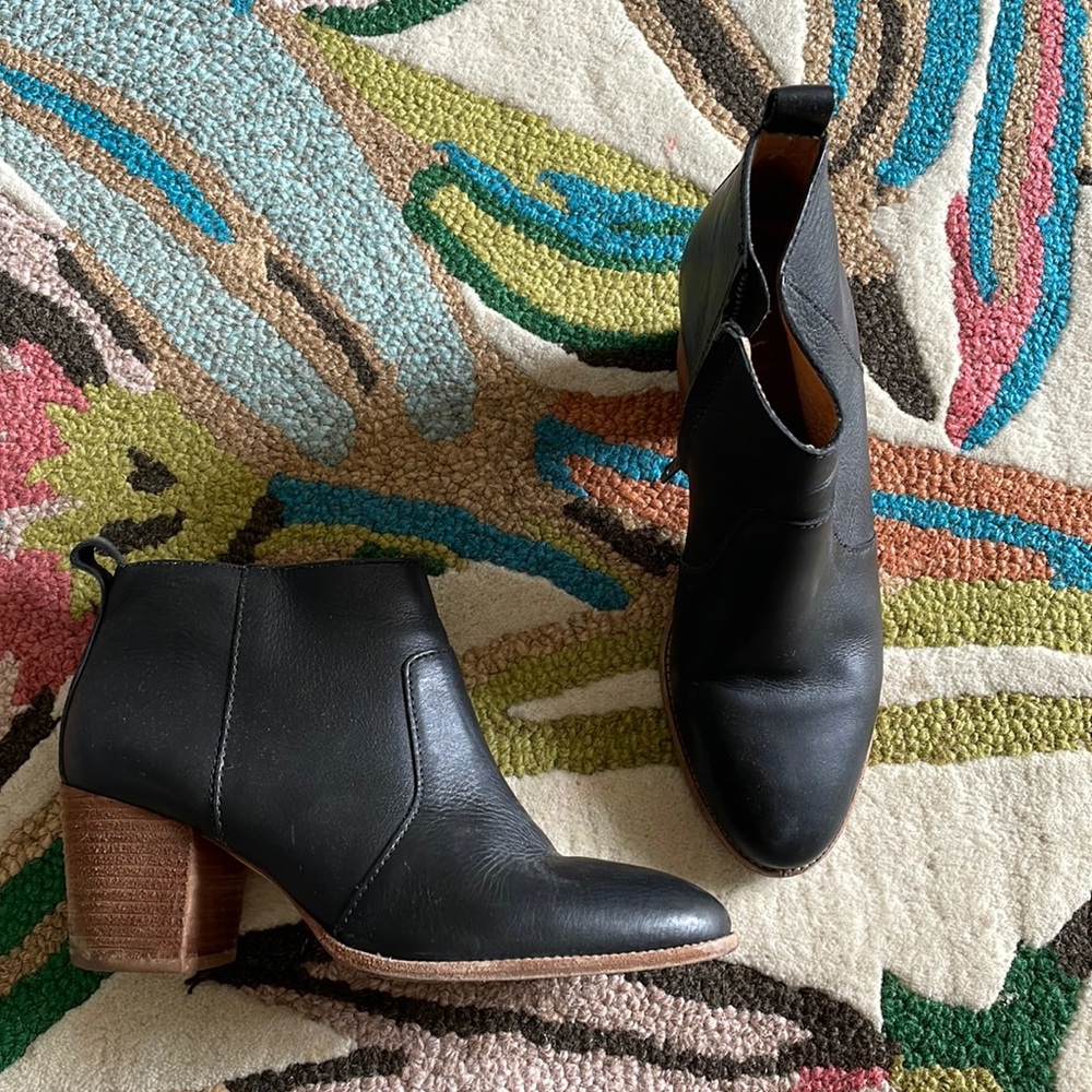 Madewell black brenner boot